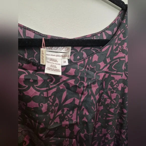 Max Studio Specialty Products Floral Patterned Dress 3x - Picture 3 of 4